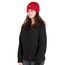 Rib-Knit Cuffed Beanie - Red