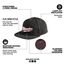 Flat Brim Snapback (Black)