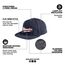 Flat Brim Snapback (Blue)