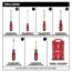 6 Piece Cushion Grip Screwdriver Set w/ PACKOUT Low-Profile Organizer (Made in USA), MT200-6P