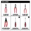 6 Piece Dipped Grip Cutting Pliers, Wire Stripper & Cushion Grip Screwdriver Set (Made in USA), MT500-6