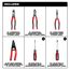 6 Piece Comfort Grip Cutting Pliers, Wire Stripper & Cushion Grip Screwdriver Set (Made in USA), MT550-6