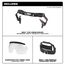 BOLT Gasketed Eye Visor - Clear Dual Coat Lens (Compatible with Milwaukee BOLT Safety Helmets & BOLT Hard Hats)