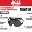 BOLT Gasketed Eye Visor - Tinted Dual Coat Lens (Compatible with Milwaukee BOLT Safety Helmets & BOLT Hard Hats)