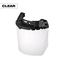 BOLT Task Full Face Shield - Clear Uncoated Lens (Compatible with BOLT Safety Helmets & Hard Hats)