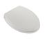 SS154#11 Traditional Softclose Non Slamming, Slow Close Elongated Toilet Seat & Lid (Colonial White)
