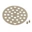 Brushed Nickel 4" Screw On Shower Strainer, 102763BN