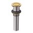 Brushed Gold Pop-up Drain No Overflow, 140780BG