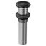 Matte Black Pop-up Drain No Overflow, 140780BL