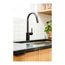 Align Matte Black 1 Handle Pulldown Kitchen Faucet, 7565EWBL
