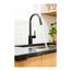 Align Matte Black 1 Handle Pulldown Kitchen Faucet, 7565EWBL