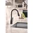 Arbor Matte Black 1 Handle Pulldown Kitchen Faucet, 7594BL
