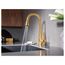 Sleek Brushed Gold 1 Handle Pulldown Bar Faucet, 7664BG