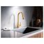 Sleek Brushed Gold 1 Handle Pulldown Kitchen Faucet, 7864EVBG
