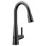Sleek Matte Black 1 Handle Pulldown Kitchen Faucet, Motionsense, 7864EWBL