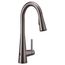 Sleek Black Stainless 1 Handle Pulldown Kitchen Faucet, 7864EWBLS