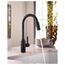 Genta Lx Matte Black 1 Handle Pulldown Kitchen Faucet, Motionsense Wave, 7882EWBL