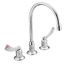 M-dura Chrome 2 Handle Kitchen Faucet, Widespread, Long Handles, 8225