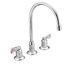 M-dura Chrome 2 Handle Kitchen Faucet, Widespread, Short Handles, 8227