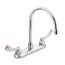 M-dura Chrome 2 Handle Kitchen Faucet, Long Handles, 8289