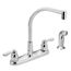 M-bition Chrome 2 Handle Kitchen Faucet, w/ Side Spray, 8792