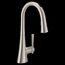 Kurv Spot Resist Stainless 1 Handle Pulldown Kitchen Faucet, Voice Control, 9126EVSRS