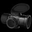 Matte Black Shower Arm Diverter (2.5"l X 2"w X 3"h), A720BL