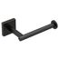 Triva Matte Black Single-post Paper Holder