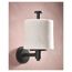 Iso Matte Black Single-post Paper Holder, DN0709BL