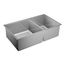 34" X 20" Stainless Steel 16 Gauge Big/med Double Bowl Sink, Undermount, G16221