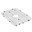 Stainless Steel Center Drain Bottom Grid Accessory Fits 21" X 16" Sink Bowls, GA716