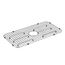 Stainless Steel Center Drain Bottom Grid Accessory Fits 29" X 16" Sink Bowls, GA719