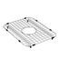 Stainless Steel Center Drain Bottom Grid Accessory Fits 14" X 18" Sink Bowls, GA728