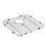 Stainless Steel Rear Drain Bottom Grid Accessory 16" X 16", GA785B