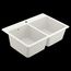 33" Wide X 9" Granite Equal Double Bowl Dual Mount Sink, GGW3028B