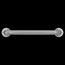 Stainless 18" Exposed Screw Grab Bar, LR7518