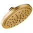 Brushed Gold 1 Function 6-3/4" Diameter Spray Head Rainshower, 2.5 Gpm, S176BG