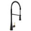 Sinema Matte Black 1 Handle Pulldown Kitchen Faucet, S5235BL