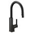 Sto Matte Black 1 Handle Pulldown Kitchen Faucet, S72308BL