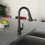 Weymouth Matte Black 1 Handle Pulldown Kitchen Faucet, Voice Control And Motionsense, S73004ev2bl, S73004EV2BL