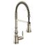 Weymouth Polished Nickel 1 Handle Pulldown Kitchen Faucet, S73104NL