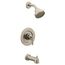 Gibson Brushed Nickel Posi-temp Tub/shower, 3.6" Diameter Shower Head, 1.75 Gpm