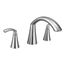Glyde Chrome 2 Handle Roman Tub Faucet