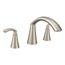 Glyde Brushed Nickel 2 Handle Roman Tub Faucet, T373BN