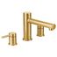 Align Brushed Gold 2 Handle Roman Tub Faucet, T393BG