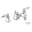 Castleby Trim Kit For Double Handle Lavatory Faucet With Drain Assembly - Chrome