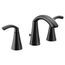 Glyde Matte Black 2 Handle Bathroom Faucet, Widespread