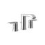 Genta Lx Chrome 2 Handle Bathroom Faucet, Widespread, T6708