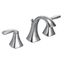 Voss Chrome 2 Handle Bathroom Faucet, Widespread, T6905