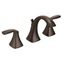 Voss Oil Rubbed Bronze 2 Handle Bathroom Faucet, Widespread, T6905ORB